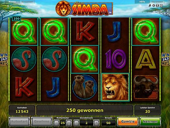 Novoline Automat African Simba