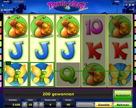 Novoline Automat Beetle Mania