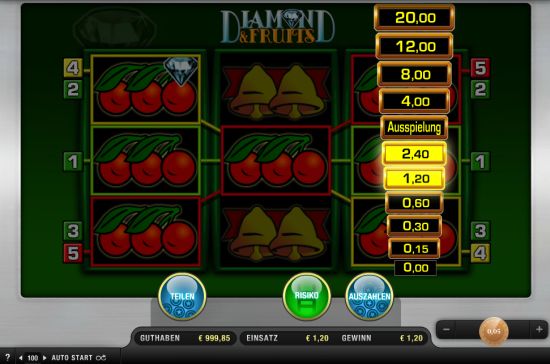 Merkur Automat Diamonds & Fruits