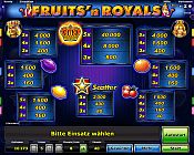 Spielotheken Spiel Fruits & Royals