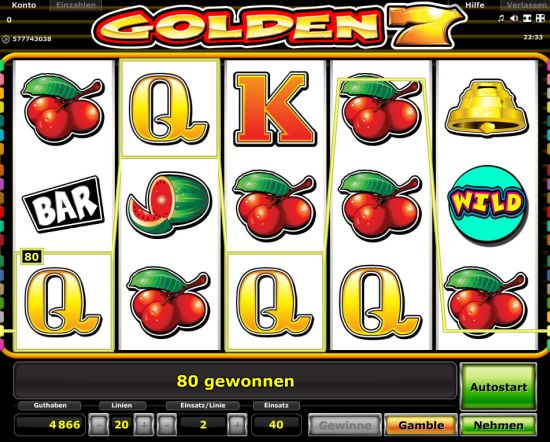 Novoline Automat Golden 7