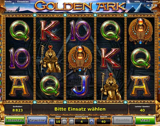 Novoline Automat Golden Ark