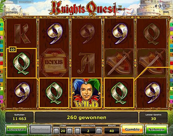 Novoline Automat Knights Quest