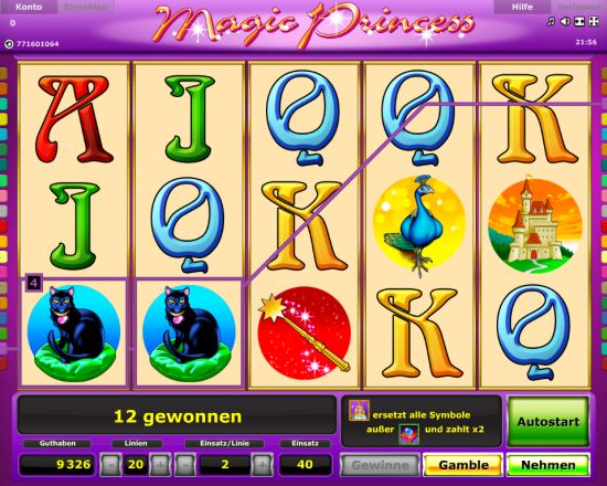 Novoline Automat Magic Princess