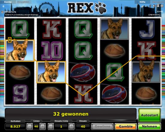 Novoline Automat Rex