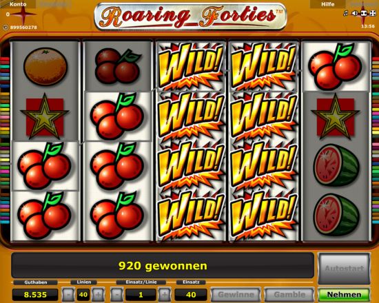 Novoline Automat Roaring Forties