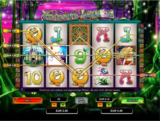 Unicorn Legend Spielautomat