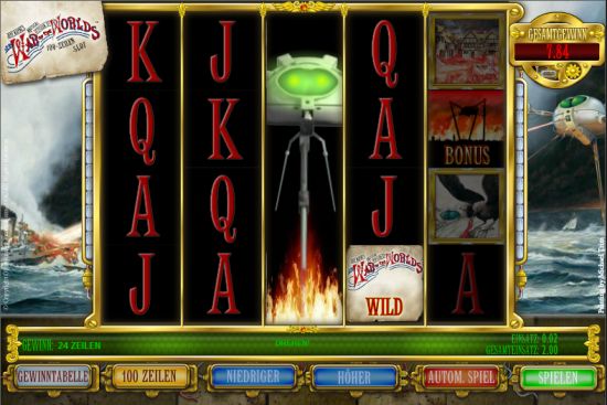War of the Worlds Spielautomat